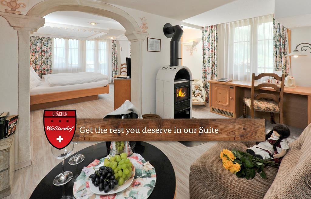 Hotel Walliserhof - The Dom Collection Grächen Quarto foto